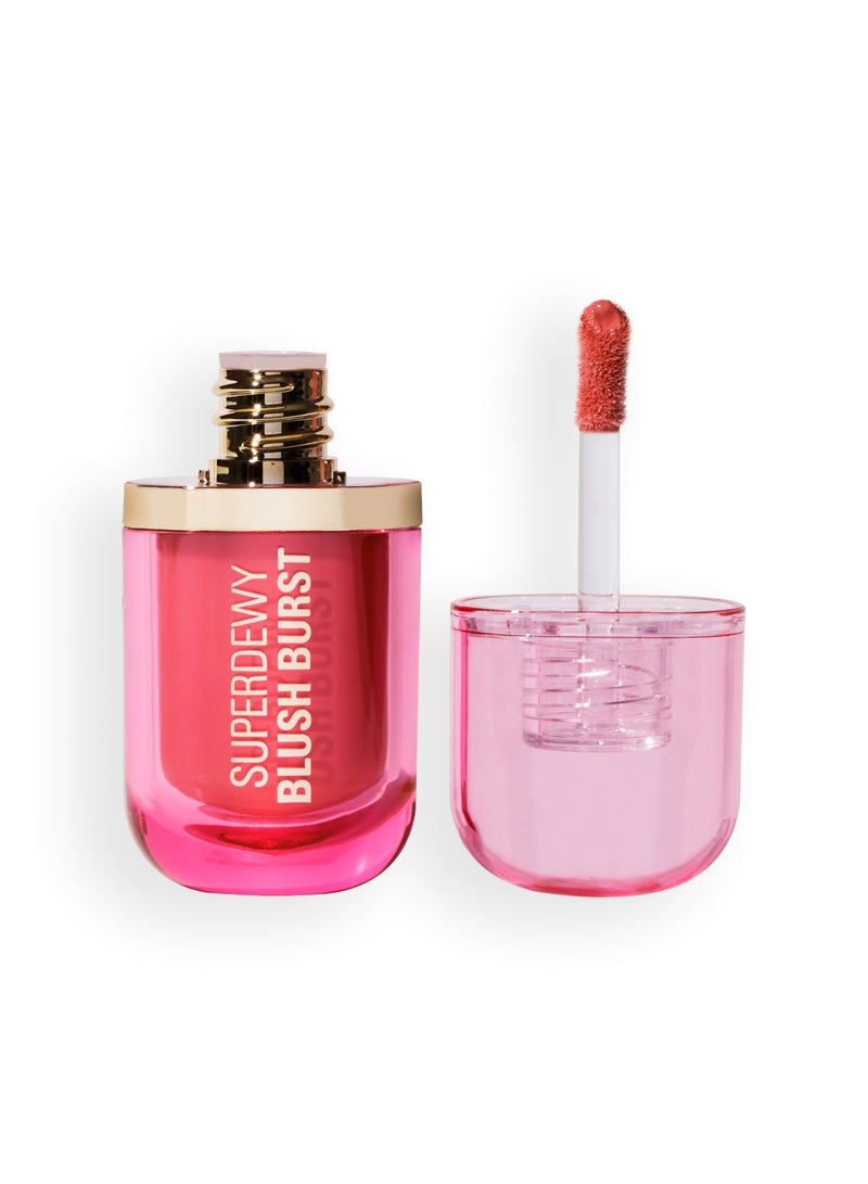 REVOLUTION Superdewy Blush Plump Serum Liquid Blush Strawberry Flush Cool Pink - Image 2